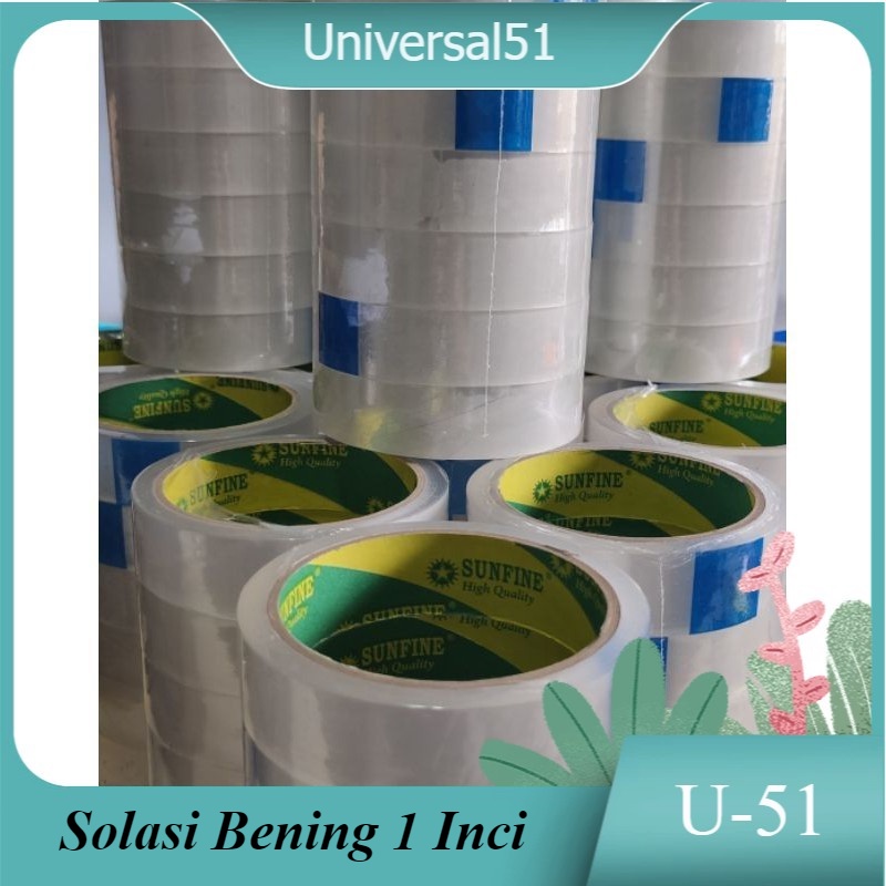 

A031-Lakban Bening Solasi Selotip 1 inch 24mm -Isolasi Bening 24mm Ekonomis Serbaguna