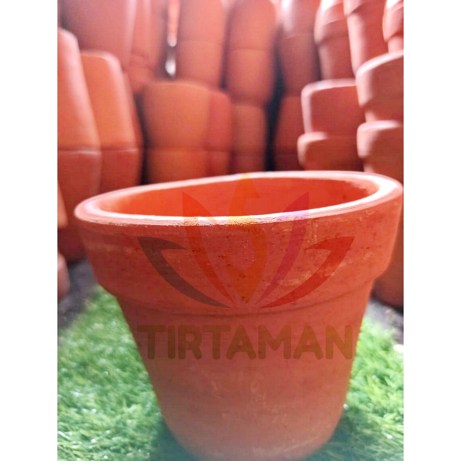 Pot Gerabah Tanah Liat / Diameter 15 Tinggi 10