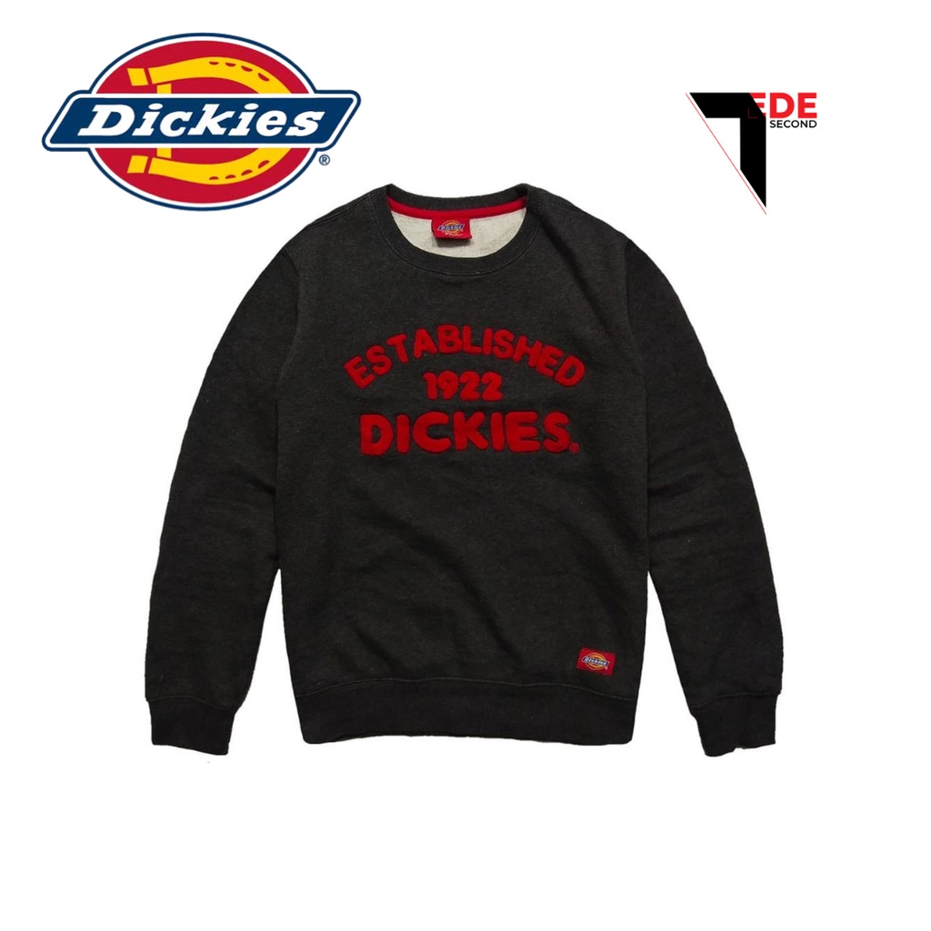 Sweater Crewneck DICKIES Original Second - Size S Warna Hitam
