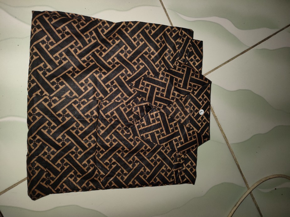 Bswart Batik Hrb026 Kenongo Hem Pendek Padi Pekalongan M L Xl Batik Pria Murah Modern Grosir