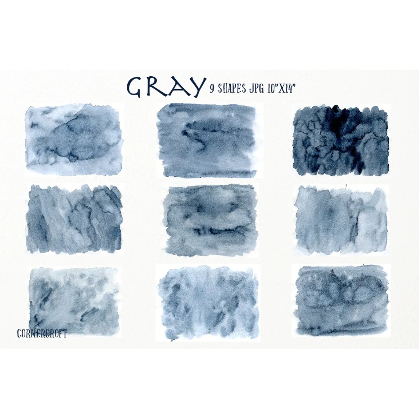 Pro Watercolor Texture Gray - Creative Marketid-3