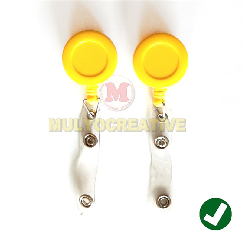 

Gantungan Tali ID Card Warna Kuning - Yoyo Name Tag ID Card Murah