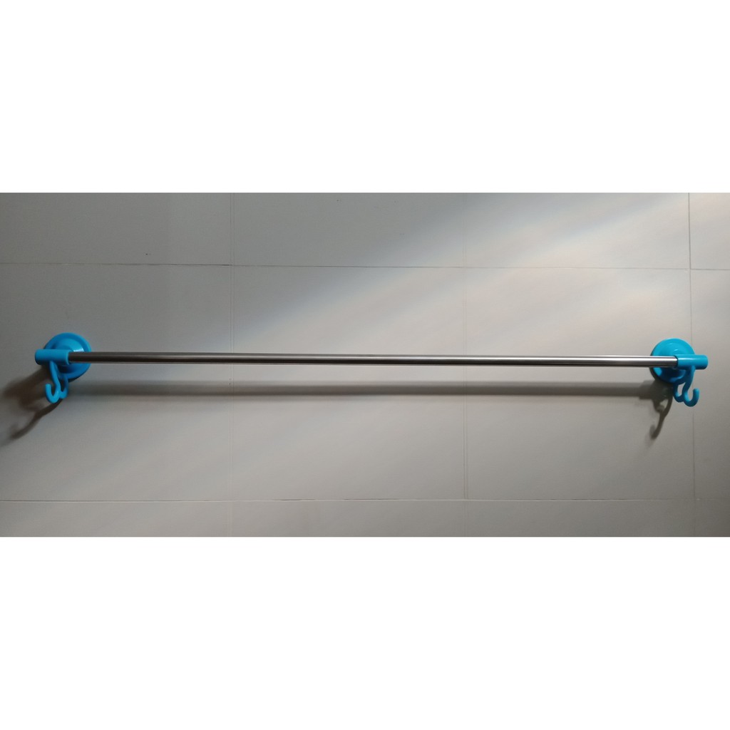 Rak Gantung Holder Handuk Bahan Besi Stainless/Pegangan 80 cm Rak Handuk Kamar Mandi (108_SM)