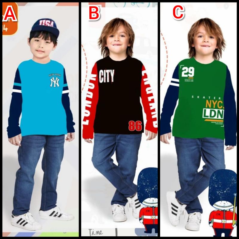 London Kids Baju Pakaian Set Setelan Anak Laki laki Celana Panjang Jeans 2-7th