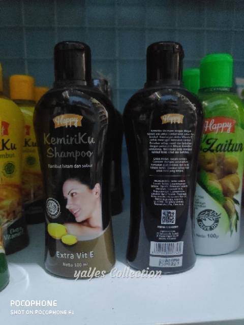 Happy kemiriku minyak rambut 100 ml shampoo zaitun sampo shampo