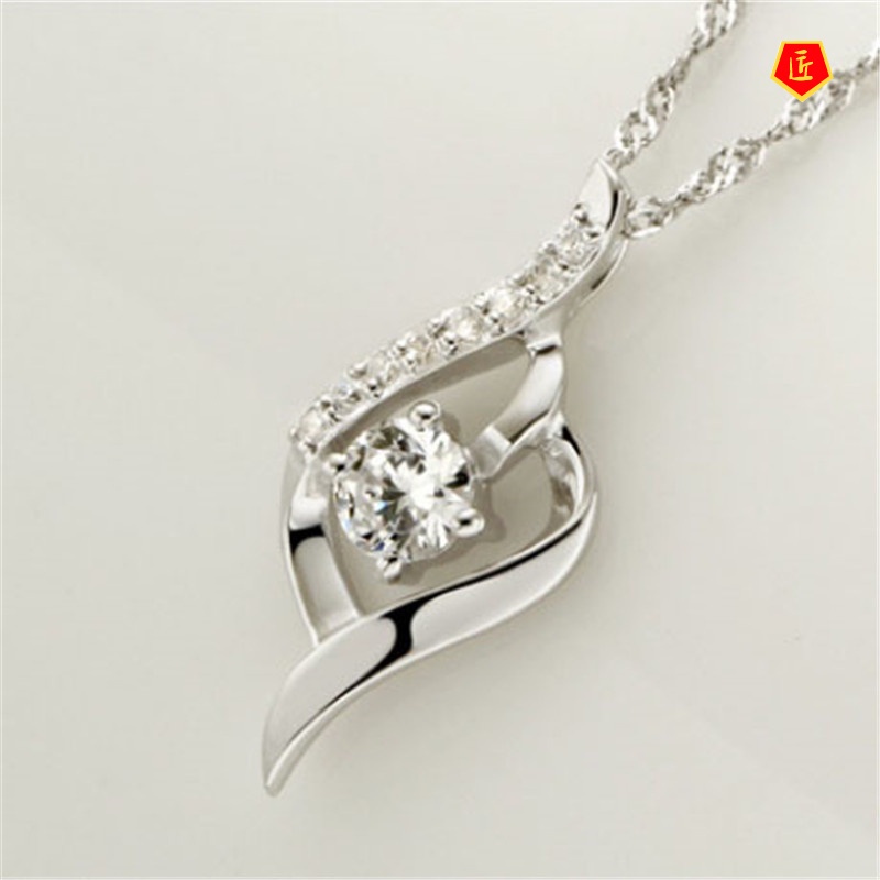 [Ready Stock]Feather of Heaven Necklace Fashion Necklace Elegant Graceful