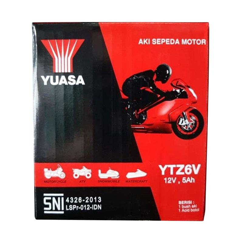 Aki Yuasa YTZ6V Motor Vario 150 125 Sonic CBR PCX Beat ESP CBS ISS Pop Genio ISS Scoopy Fi ISS GSX R