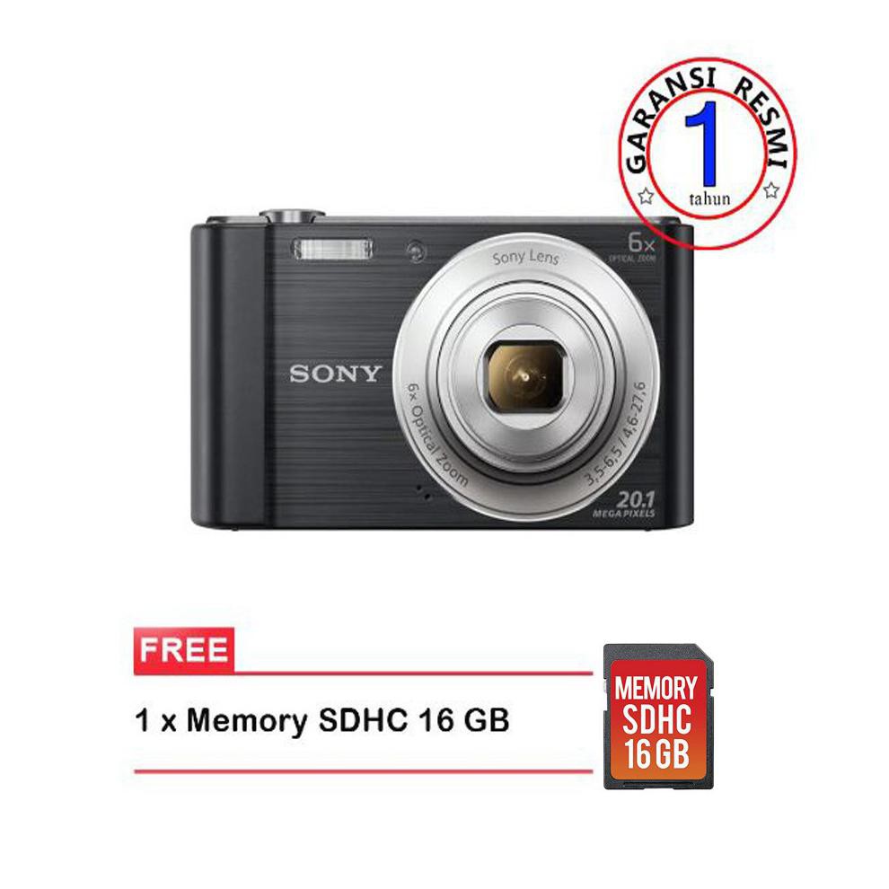 DISKON Sony Cyber-Shot Dsc-W810 Black Free Memory 16 GB
