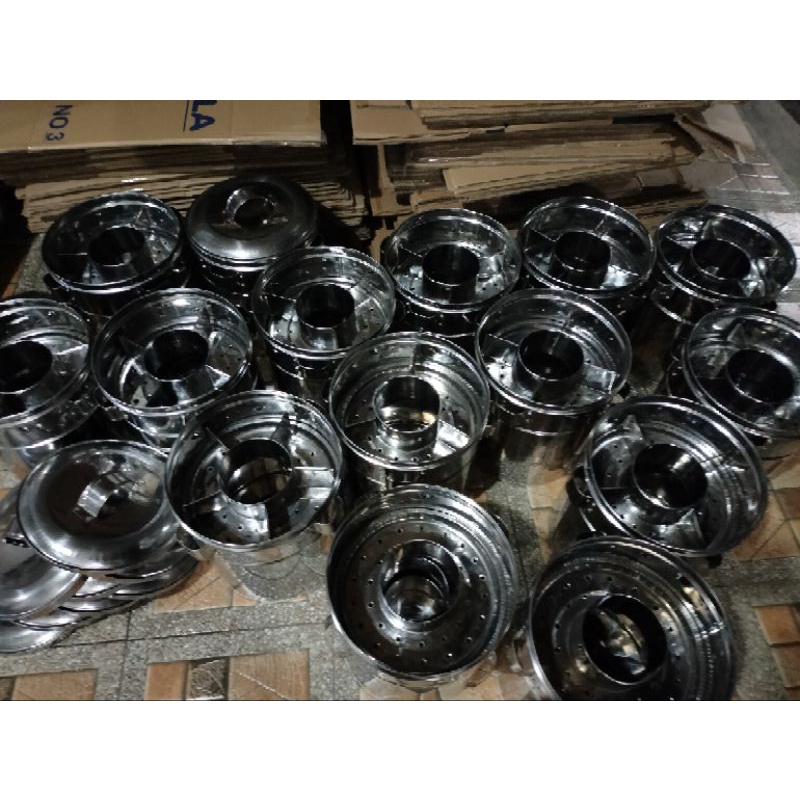 dandang bakso  30cm stenlis sekat 6 7 8