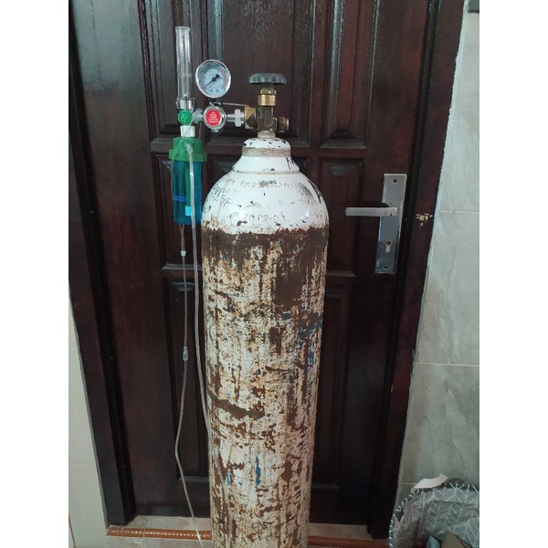 Tabung Oksigen 6M³ + Regulator Siap Pakai