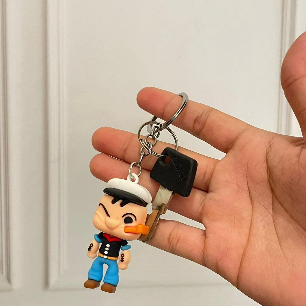 Gantungan Kunci Popeye Cute Lucu / Keychain Popeye Best Quality Import Imut Unik Hadiah Kado Gantungan Fancy bisa Grosir dan COD