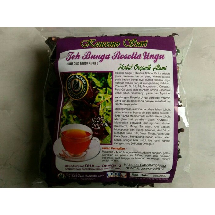 

Promo Teh Bunga ROSELLA rosela UNGU isi 100 gram KENCONO SARI Berkualitas