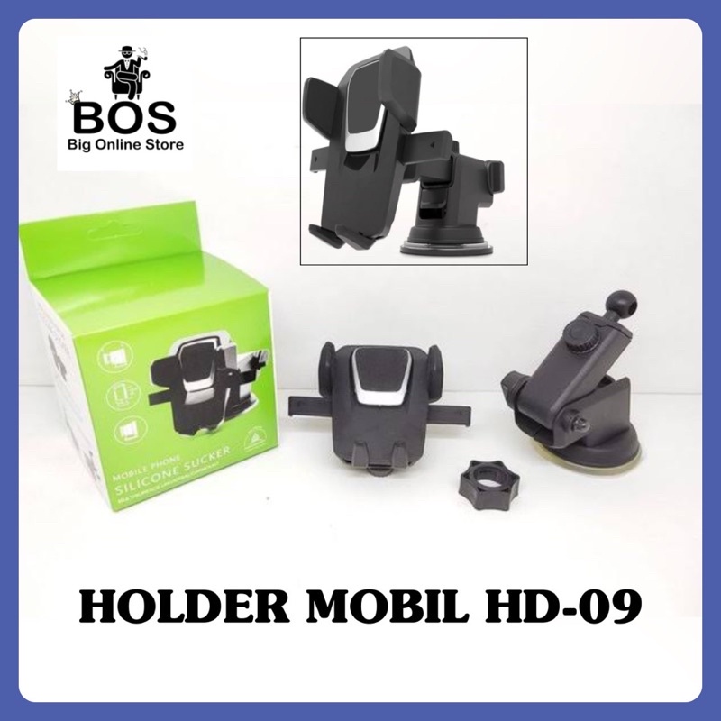 BOS - HOLDER MOBIL HD-09 | CAR HOLDER HD09 360 DEGREE ROTATION UNIVERSAL HP