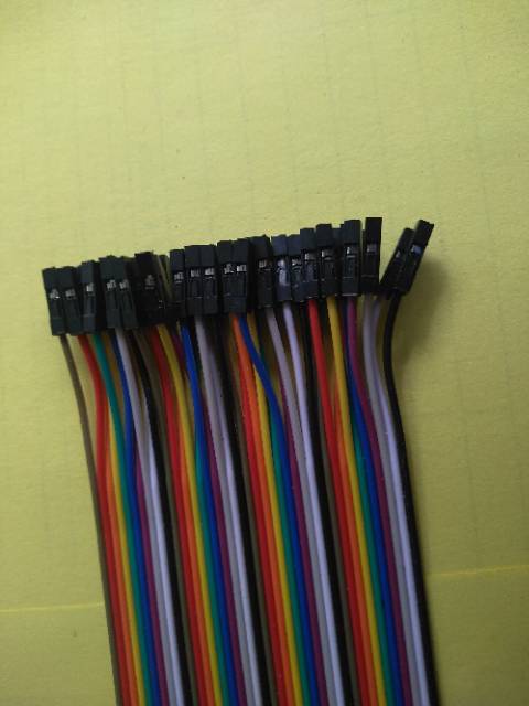 kabel jamper pelangi 20 cm isi 40 biji