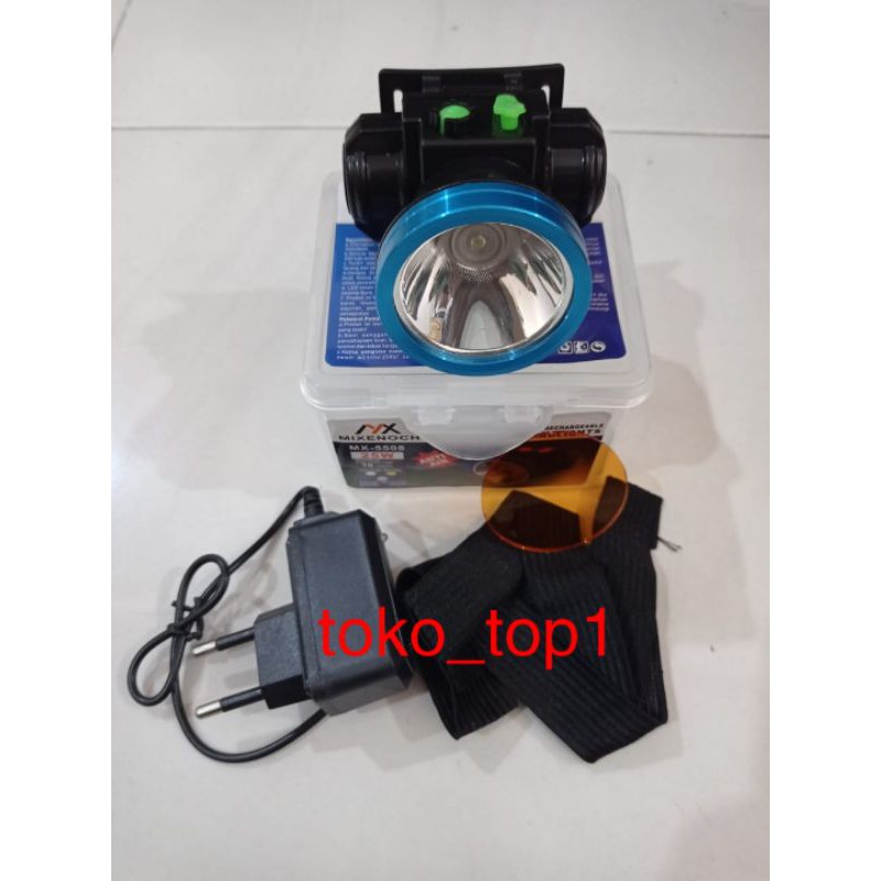 senter kepala led 25w  cahaya putih /super led