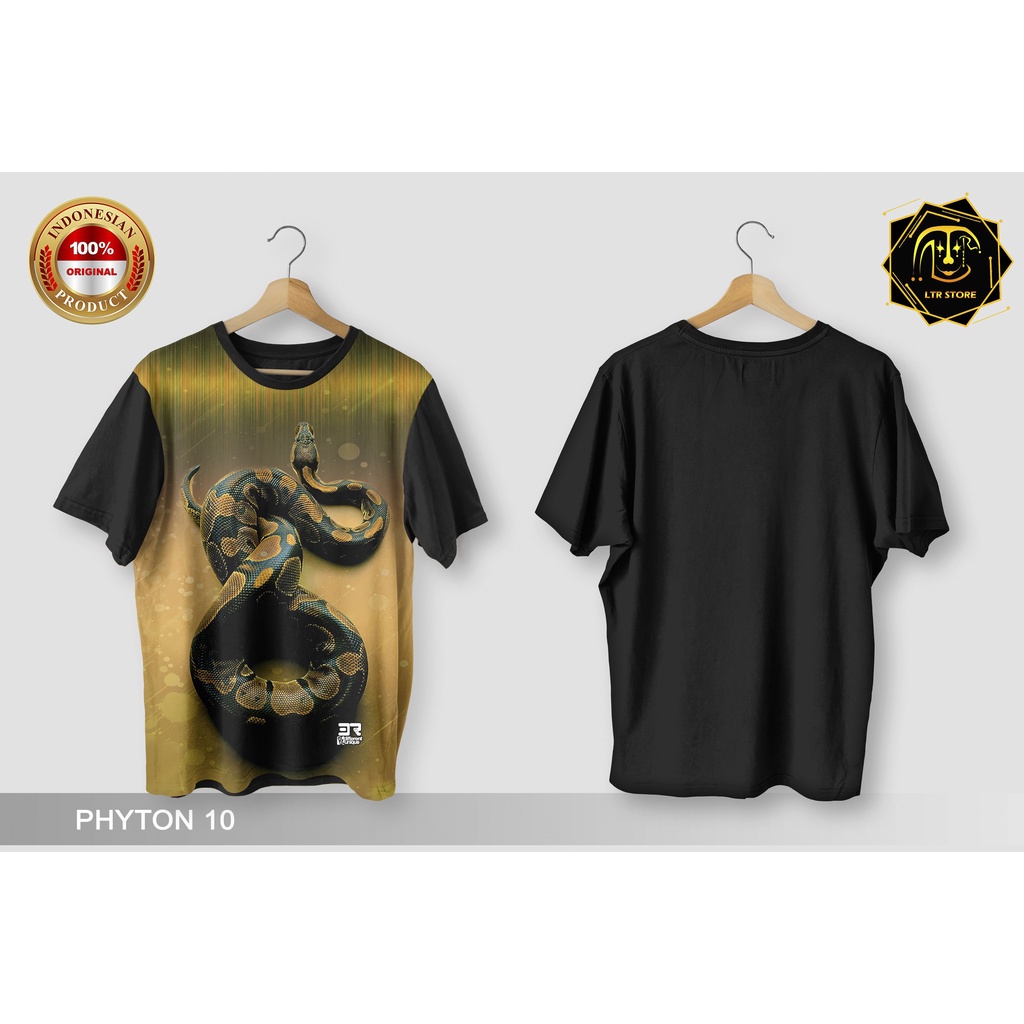 [ BAYAR DI TEMPAT ] BAJU PRINTING GAMBAR SNAKE PYTHON 10- KAOS DISTRO ORIGINAL MOTIF ULAR ORAI PYTHO