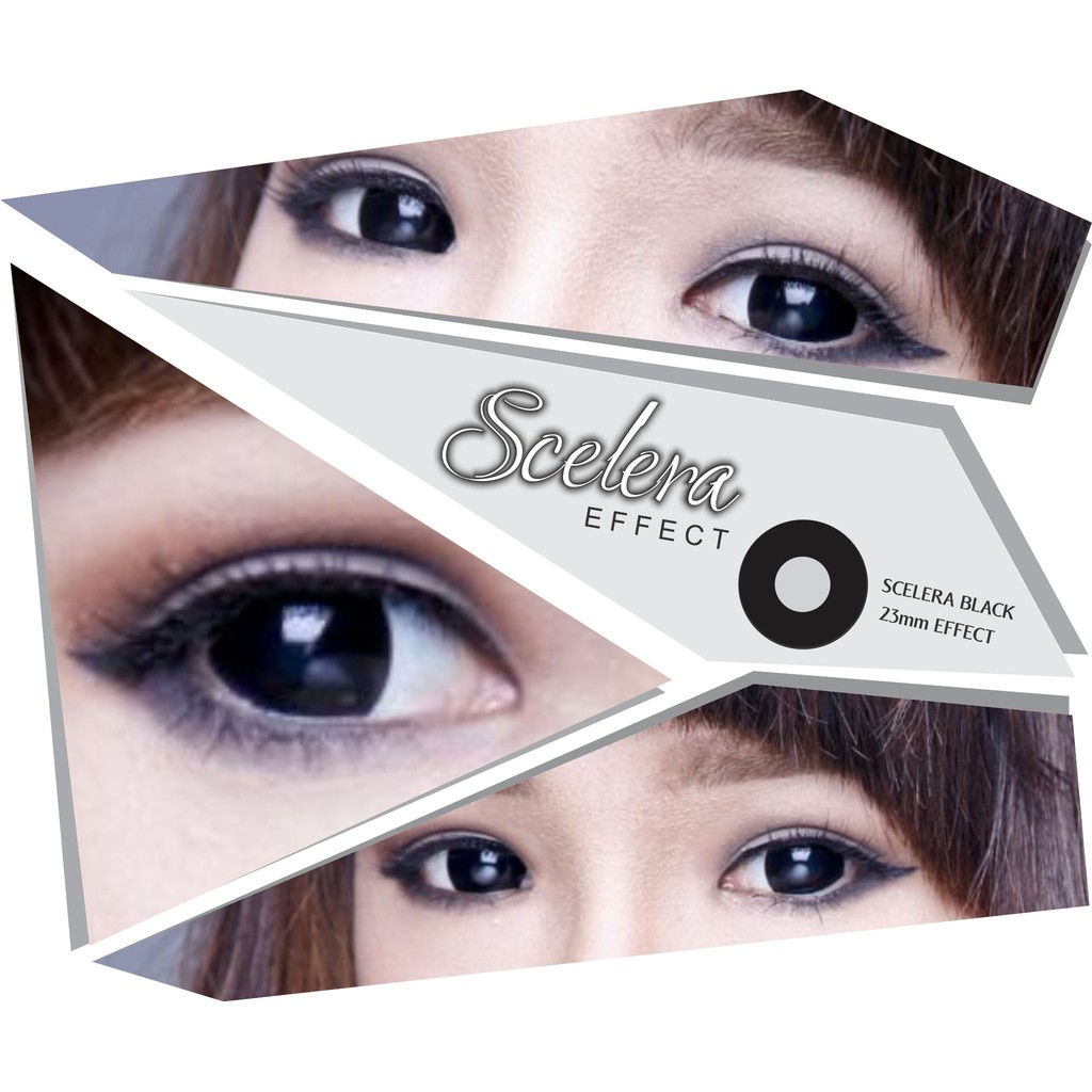 Softlens Sclera Black Hitam