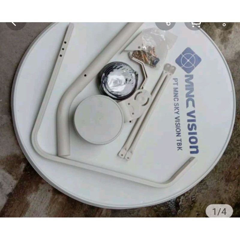 Dish parabola 80cm MNC vision Indovision bonus LNB S band dan kabel tahan