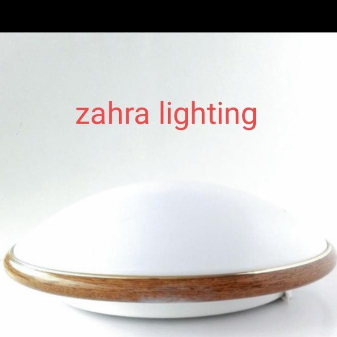 Lampu kap baret panasonic E27 lampu plafon motif kayu Nlp 52604