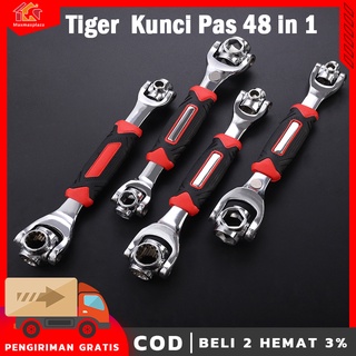 Kunci Shock / Kunci Pas Tiger Wrench Multifungsi 48 in 1 Universal Socket Profesional Mobil Motor Serbaguna Pas
