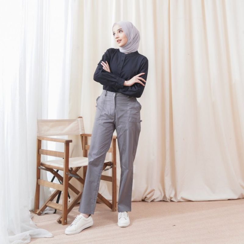 Dress Muslim Nibras Celana Panjang Wanita Nibras IP 004