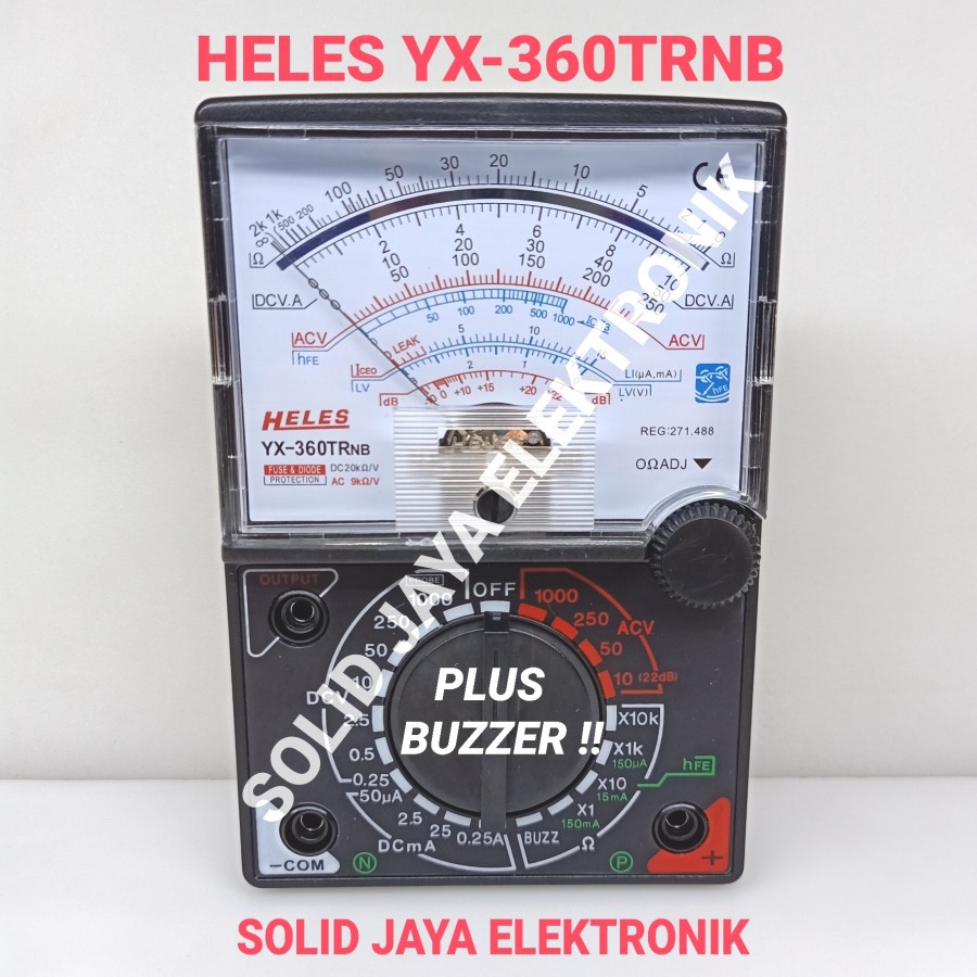 MULTI TESTER HELES YX-360TRNB ANALOG MULTITESTER METER AVOMETER YX 360 TRNB YX360 ASLI ORIGINAL