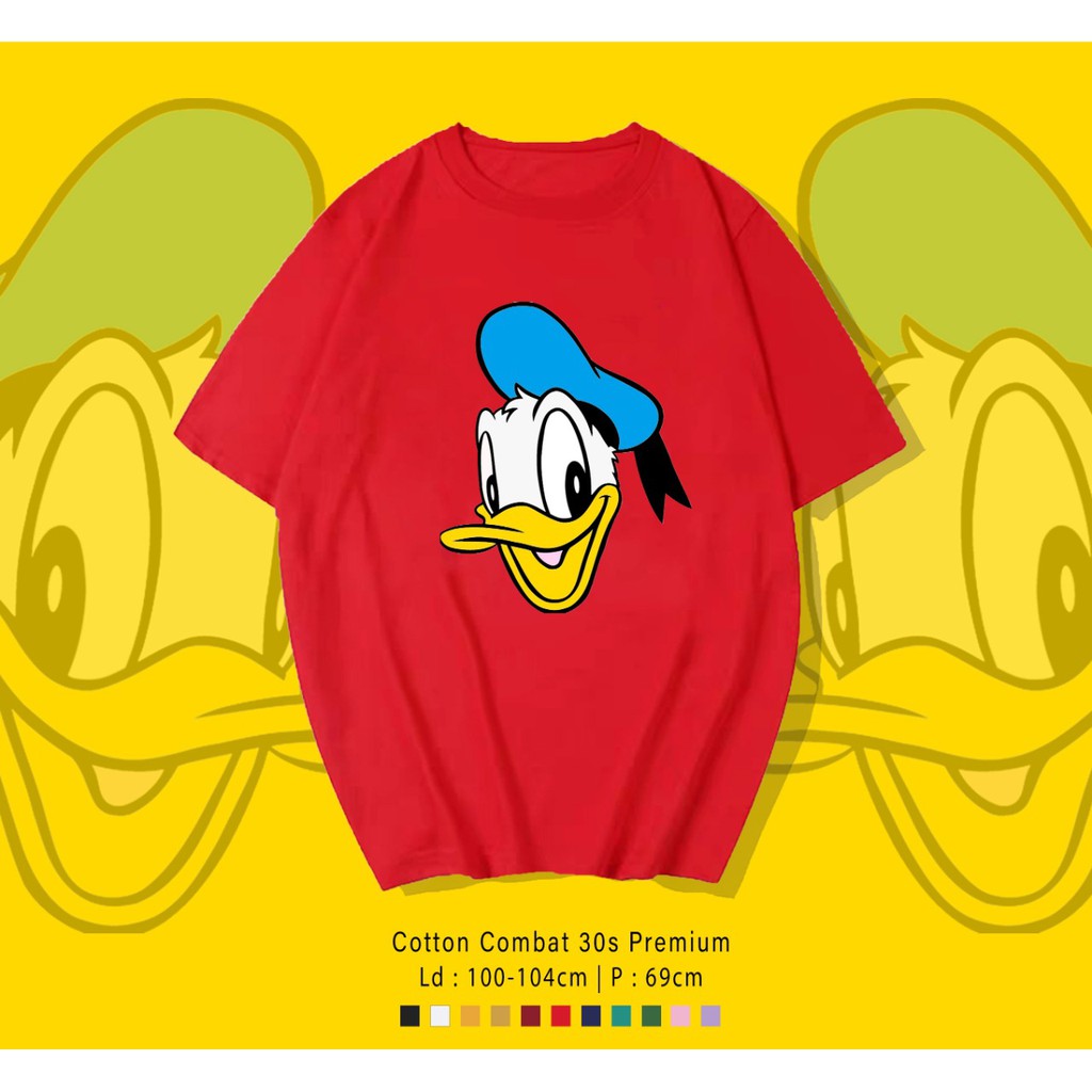 DONALD FACE / TERMURAH BAJU KAOS KATUN WANITA/ PRIA UNISEX LENGAN PENDEK / TUMBLR TEE