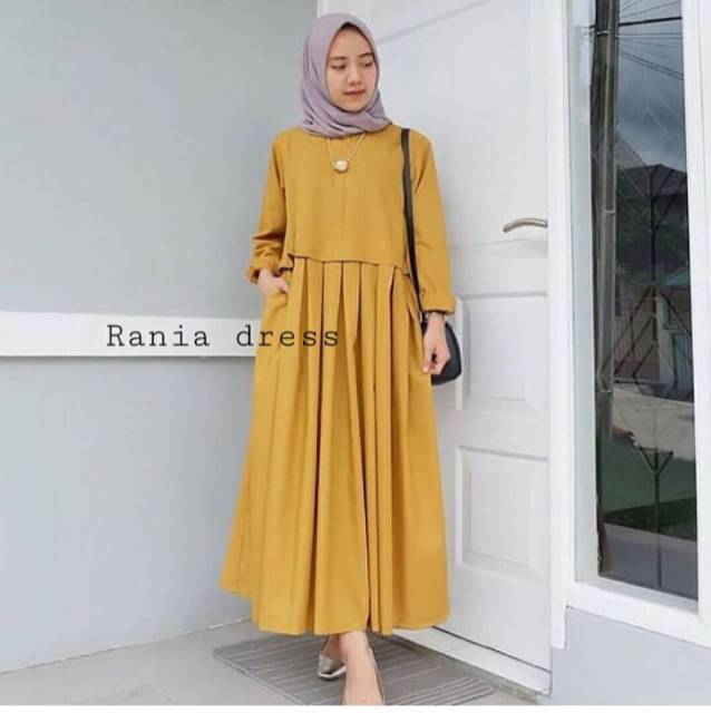 ORIGINAL!! RANIA GAMIS REMAJA / BUSUI / PLISKET / MUSLIM REMAJA tersedia ukuran XS hingga jumbo