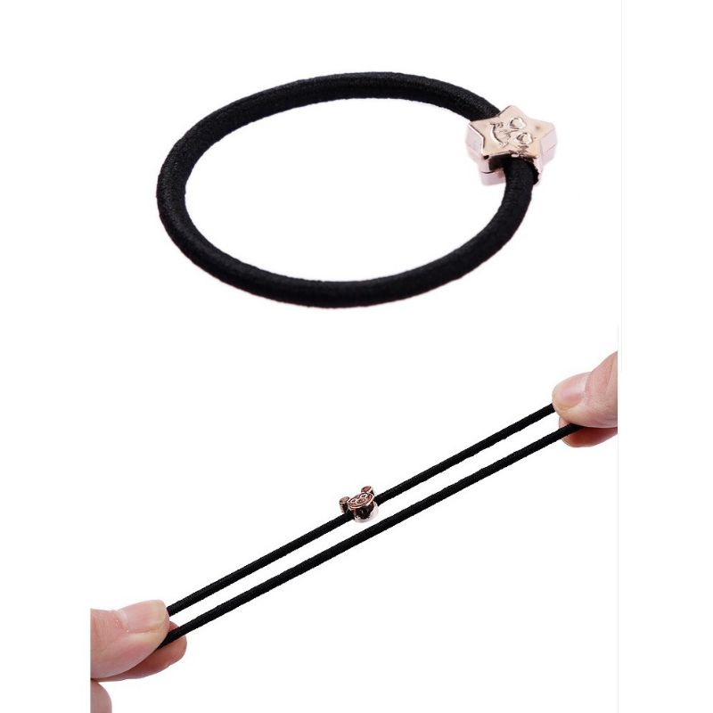 IK82 Ikat Rambut Korea Hitam Karet Kunciran Karakter