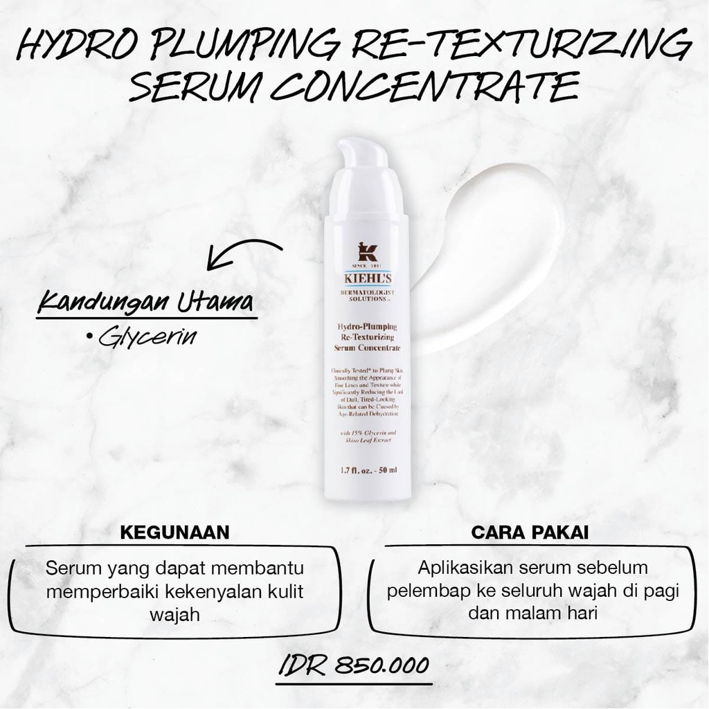 Kiehls Hydro Plumping Re Texturrizing Serum Concentrate