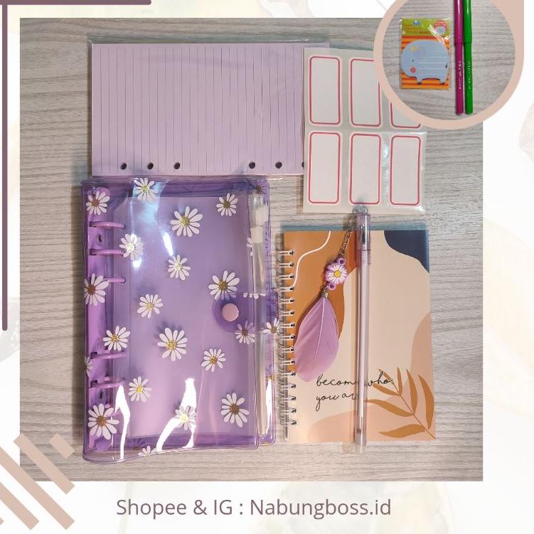 

Harga Spesial.. (PAKET HEMAT 1) A6 Binder Nabung / Binder Keuangan / Cover Binder / Binder Sinking fund