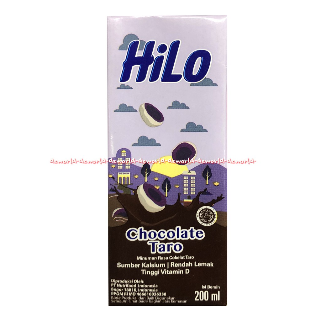 Hilo Kacang Hijau Thai Tea Choco Taro 200ml Minuman Susu UHT Siap Minum hailo