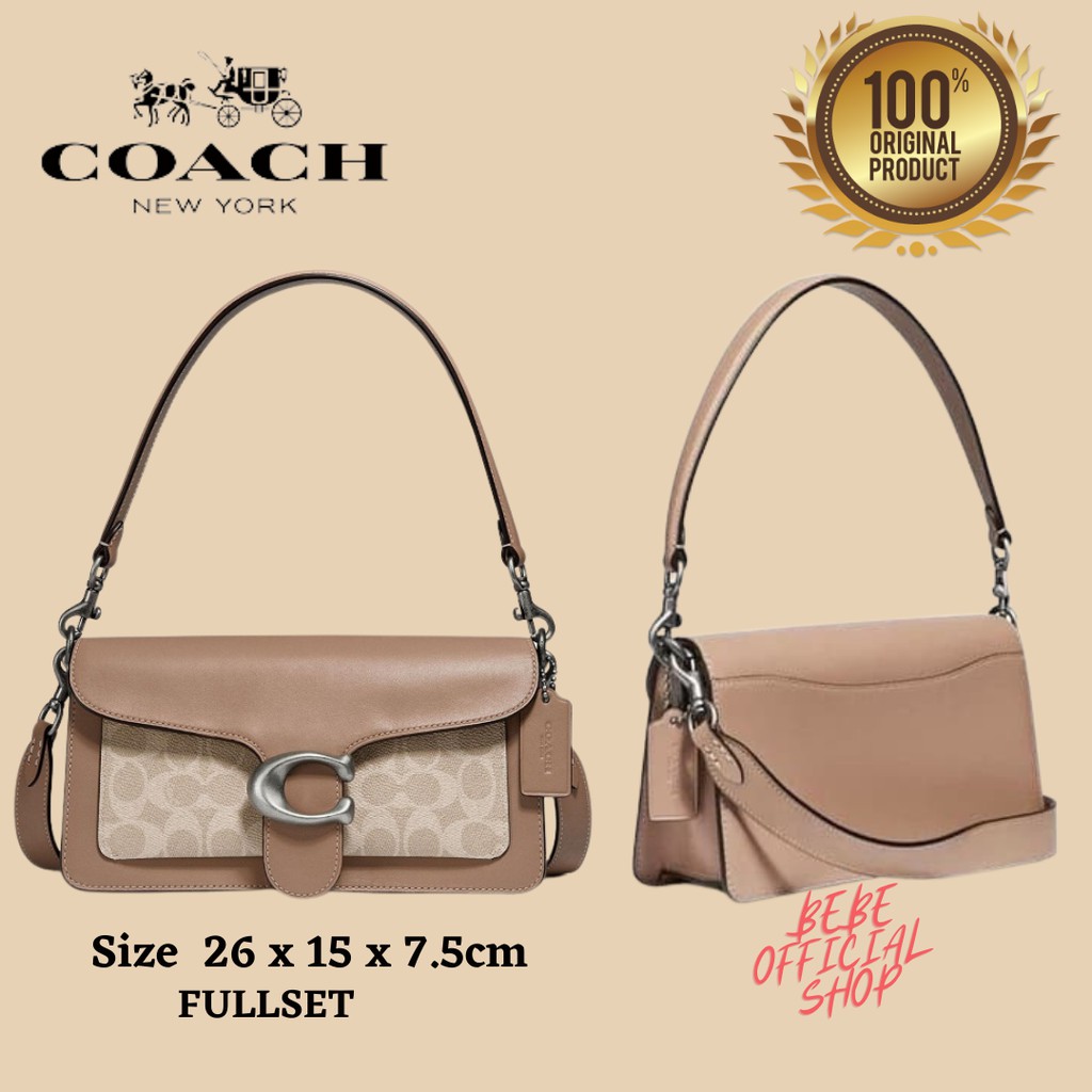 [ORIGINAL] COACH Tabby Shoulder Bag In Signature Sand Taupe / Tas Coach Wanita Original / Coach