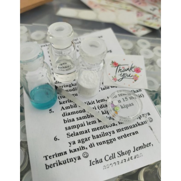 paket lem diamond gigi (free 4 diamond mix)