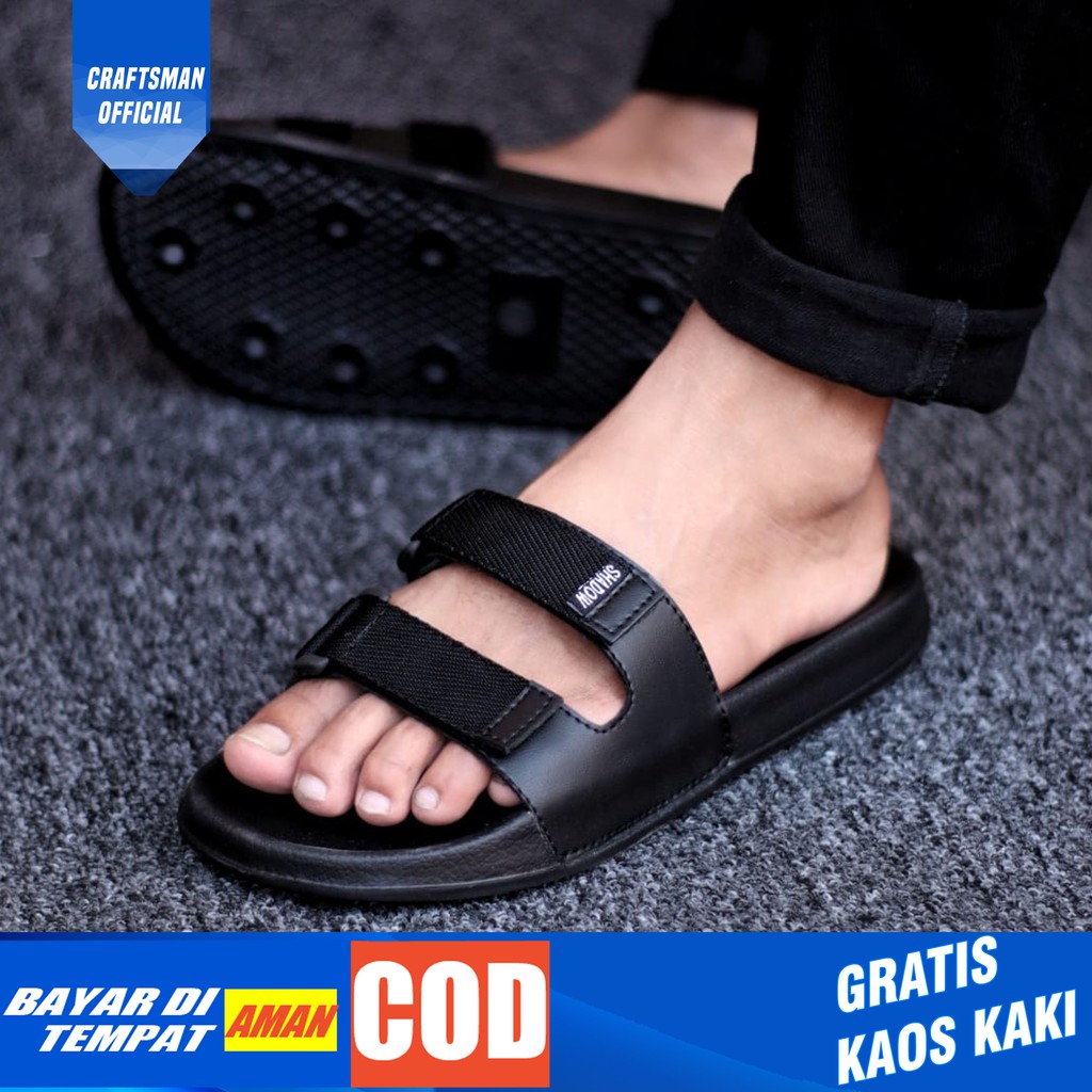 CRAFTS FLUX Sandal Slide SALE SANDAL KASUAL PRIA SENDAL SLOP ORIGINAL KULIT KASUAL 2021 FOOTWEAR