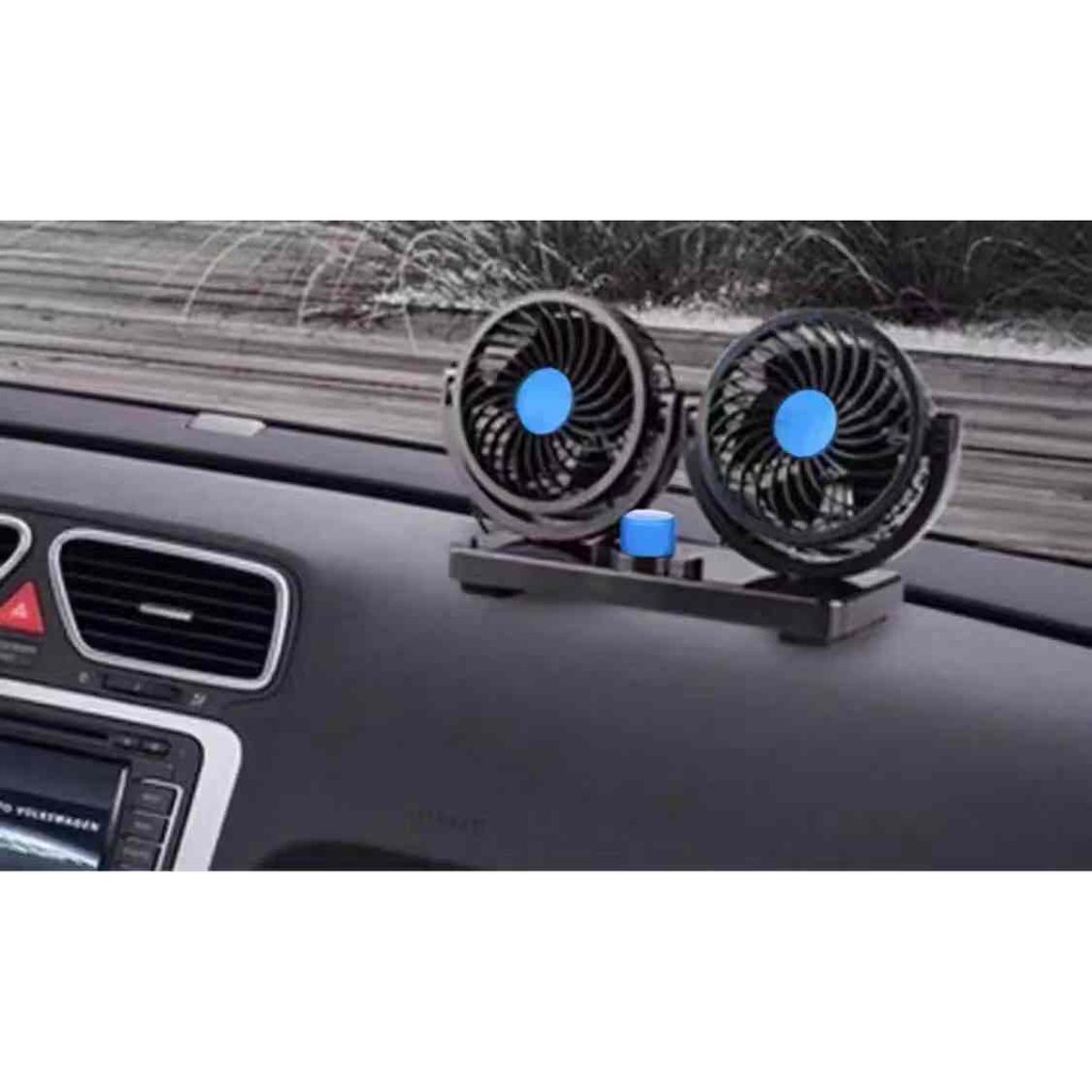 Kipas Angin Mobil Ganda Fan T303 &amp; T304 - Hitam