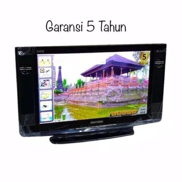 TV LED POLYTRON SEMI TABUNG 24 INCH 24D123 GARANSI RESMI 5 TAHUN