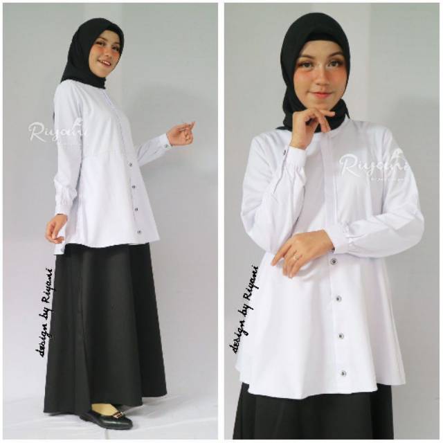 GAMIS BAJU SERAGAM HITAM PUTIH  KANTOR DINAS KERJA
