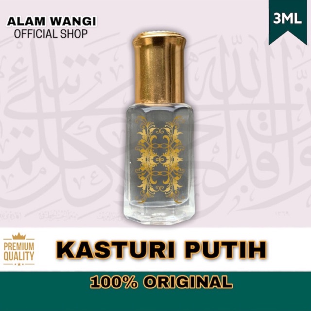 BIBIT MINYAK WANGI KASTURI PUTIH ORIGINAL