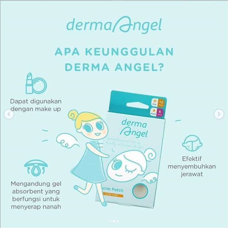 DERMA ANGEL (✔️BPOM) Acne Patch Day Night | Plester Jerawat Transparan | Intensive Gel (KIM)