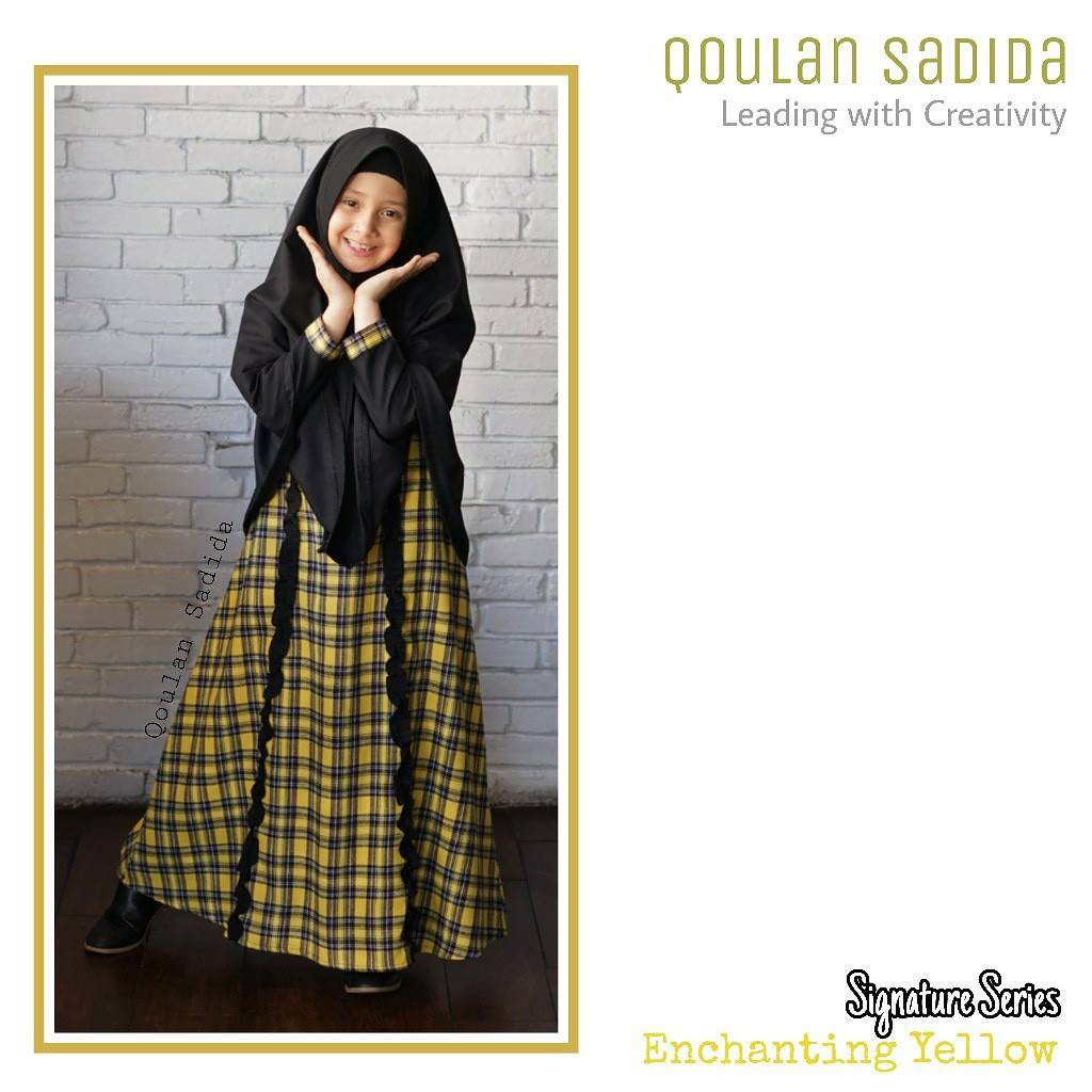 Gamis Anak Qoulan Sadida Enchanting Yellow (Signature Series)
