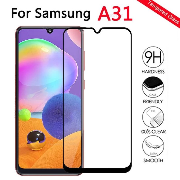 Tempered Glass Warna Samsung A31 Full Layar