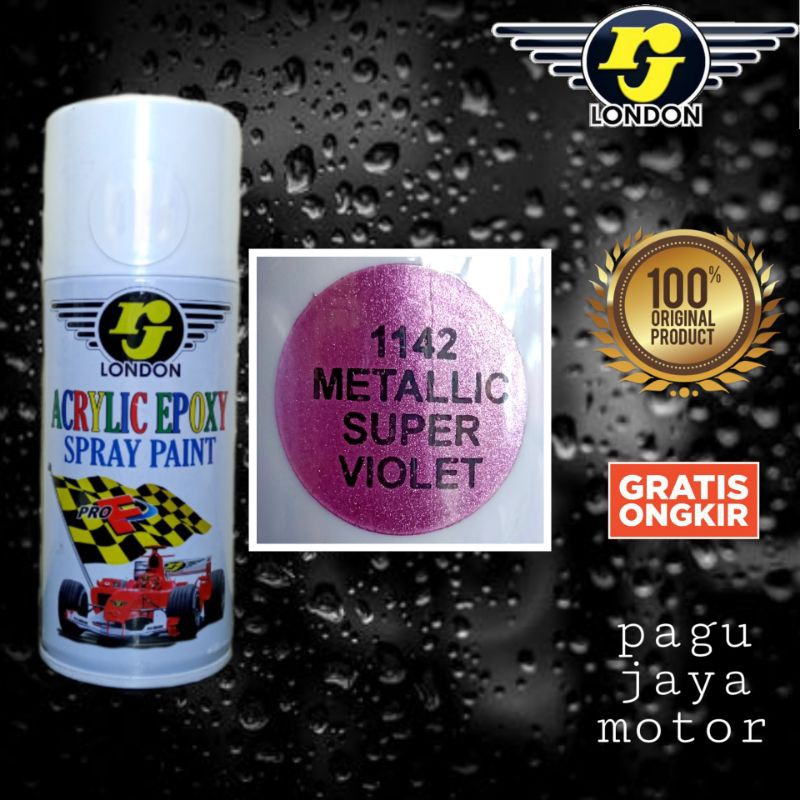 Pilox pilok pylox warna metalic super violet ungu RJ cat semprot 150cc