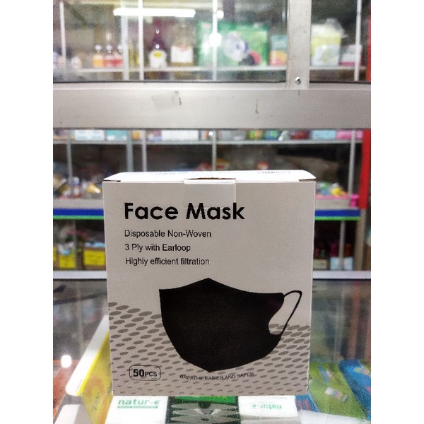 MASKER DUCKBILL HITAM FACE MASK
