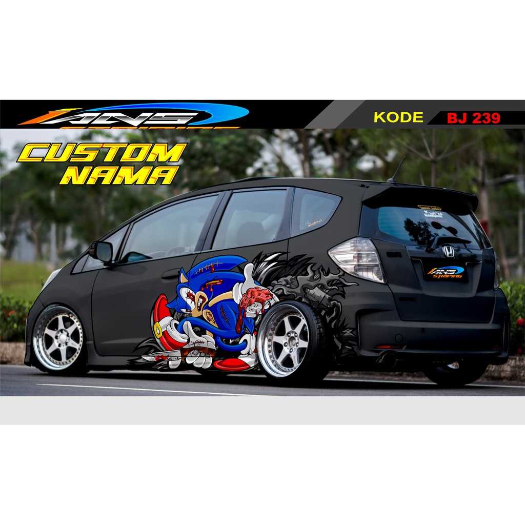 DECAL STICKER MOBIL HONDA JAZZ, BRIO, AGYA, MOBILIO, XPANDER / STICKER MOBIL