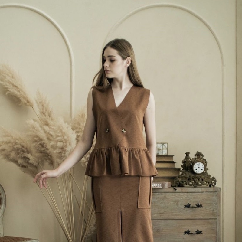 preloved maven bianc brown top