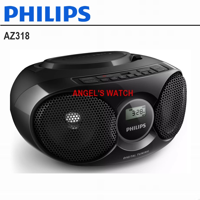 ANGELSWATCH Radio CD Player Boombox Philips AZ318/ CD Soundmachine Philips AZ318B/ RADIO PLAYER PHILIPS AZ-318