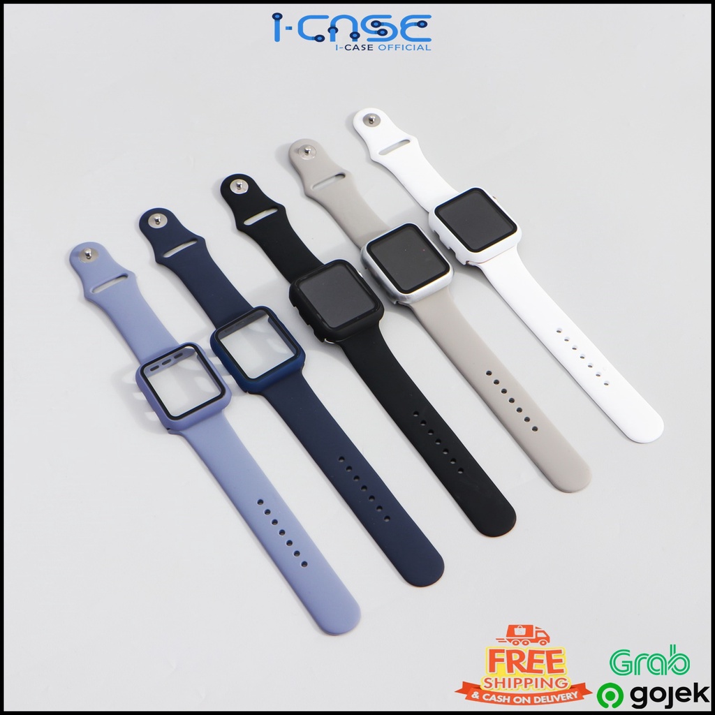 Strap Watch Band and Case 2 in 1 For 38mm 40mm 42mm 44mm (HANYA STRAP)