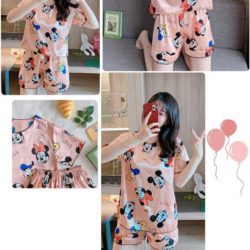 GI 4604 (SIZE L-XL) RISCE PIYAMA BAJU TIDUR SET IMPORT WANITA CEWEK PEREMPUAN JAKARTA BATAM PJ