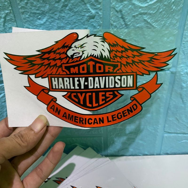 Sticker cutting harley davidson nyala reflective